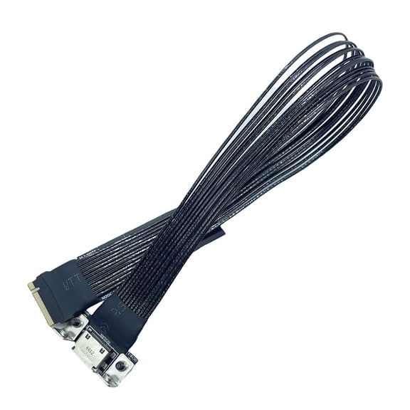 NVME to 4i Extension Cable for Card to SFF-8611 Adapter PCIe4.0 Gen4 Cable for Laptop Desktop