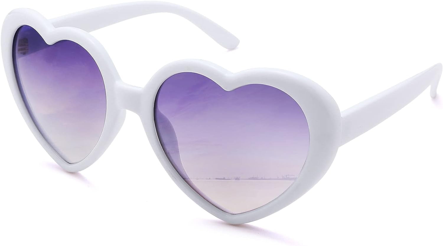 NVMIDTC Polarized Heart Sunglasses for Women, Oversized Love