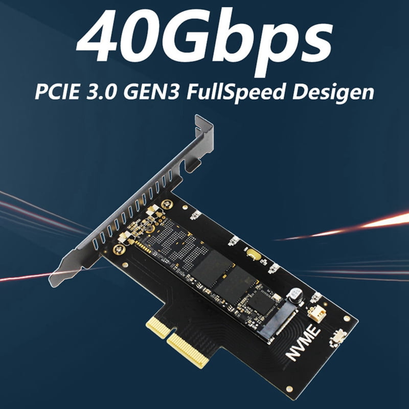 NVMe Adapter Card PciEX4 M Key Full Speed M.2 Expansion PCIE3.0 Adapter
