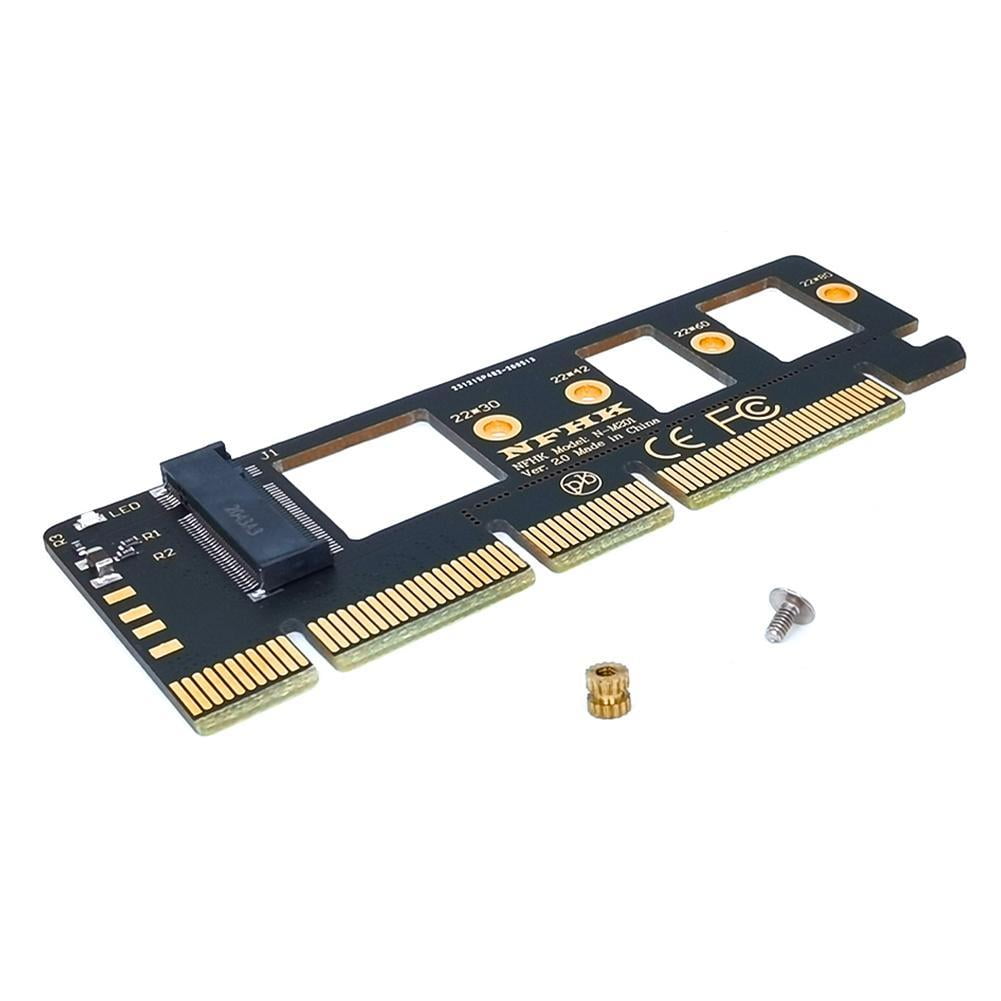 M.2 Nvme SSD Ngff vers Pcie X16 Adaptateur M Key Interface Card