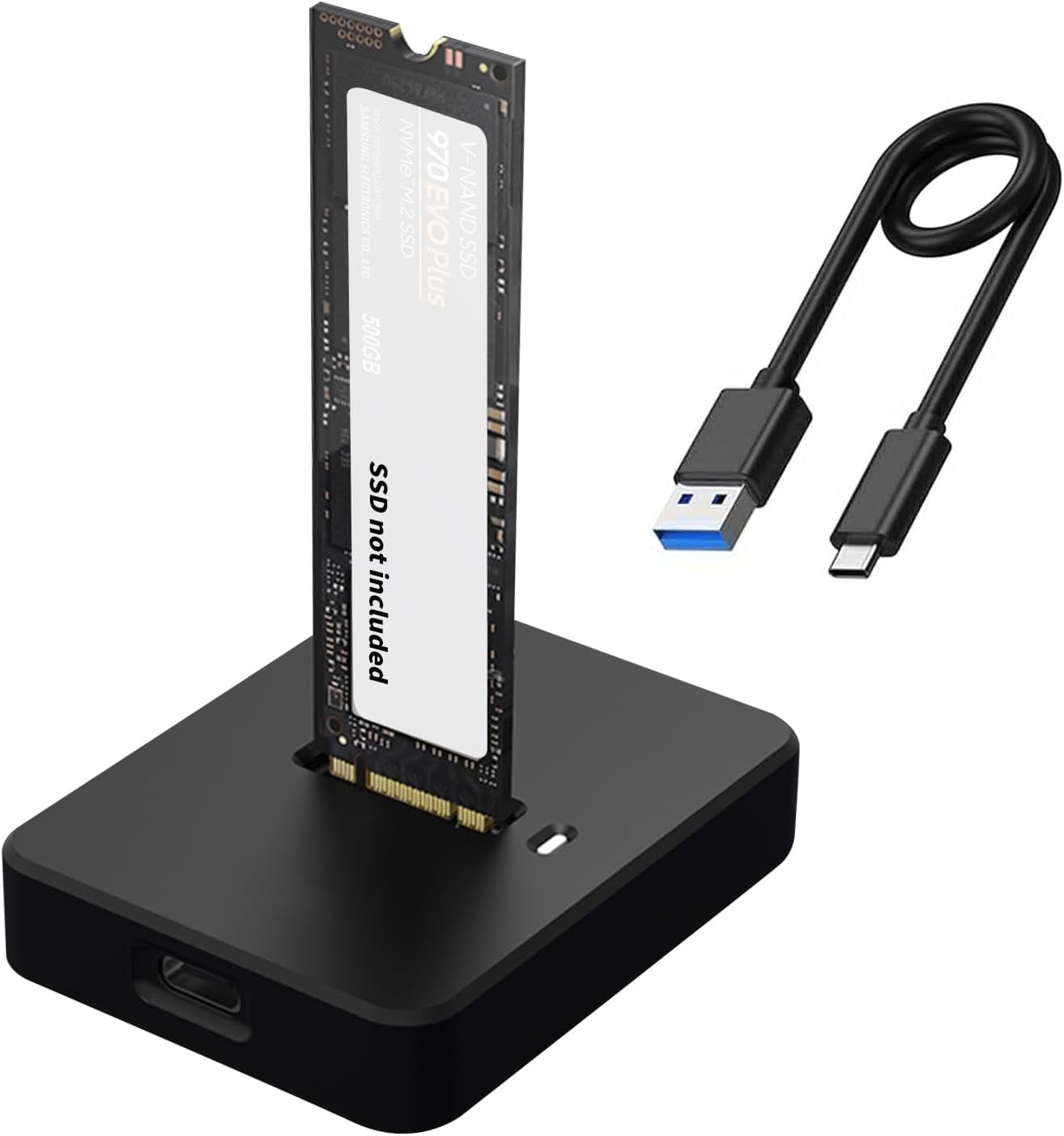 NVMe M.2 to USBC Docking Station,HLETNG M.2 SSD Reader External NVMe