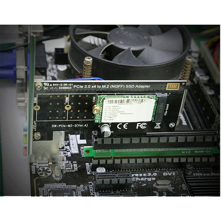 NVMe PCIe Adapter M.2 PCIe (M Key) NVMe SSD to PCIe x4 Converter