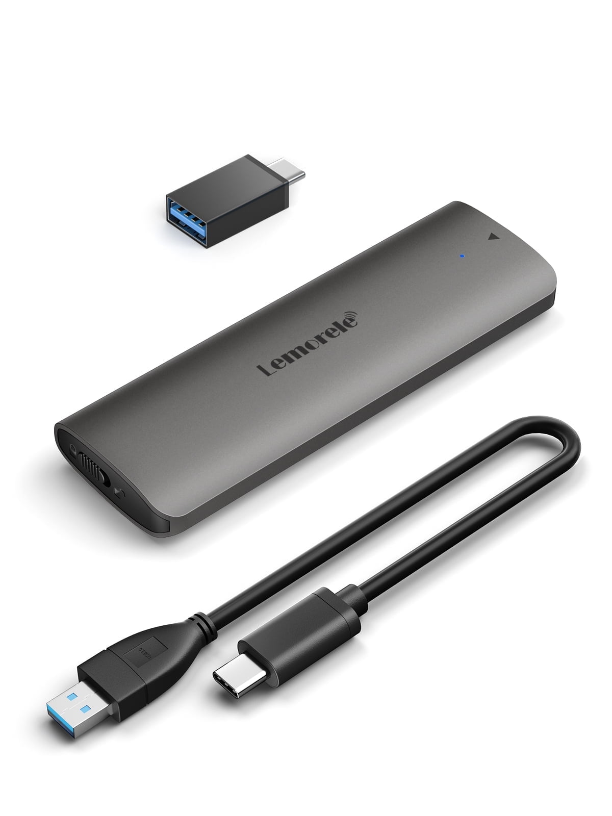 NVMe Solid-State Drive Enclosure, 10Gbps Transmission, Large Capacity 4TB, Tool-Free Disassembly and Assembly, SSD Enclosure Compatible with Windows/Macos/Android/Ios/Linux