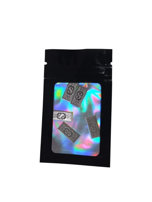 NVP Money Gram design 5x 1 Gram Silver Bars- Mylar Bag
