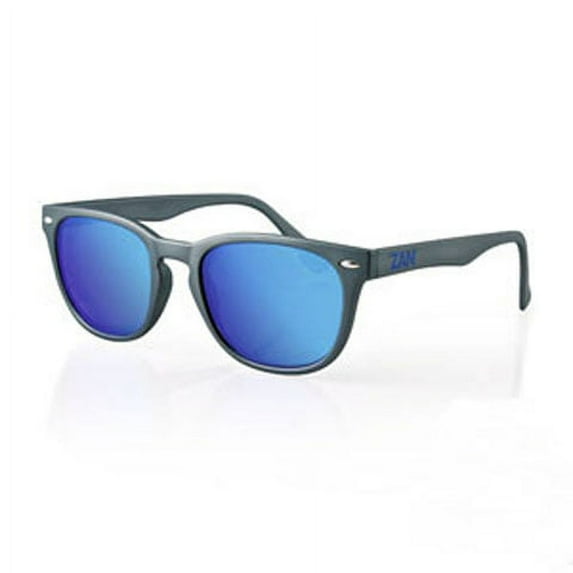 NVS Sunglasses Matte Gunmetal with Smoke Cyan Mirror