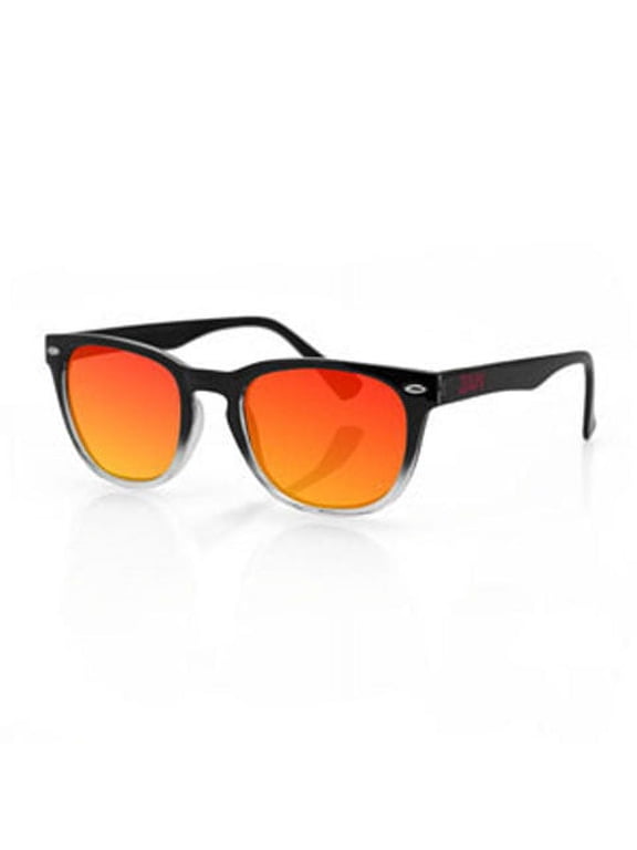 NVS Sunglasses with Black Gradient-Smoked Crimson Mirror