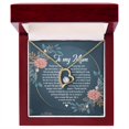 thumbnail image 1 of NVST-220331-MUM - Forever Love Necklace - White Gold or Yellow Gold - Gift Box, 1 of 5