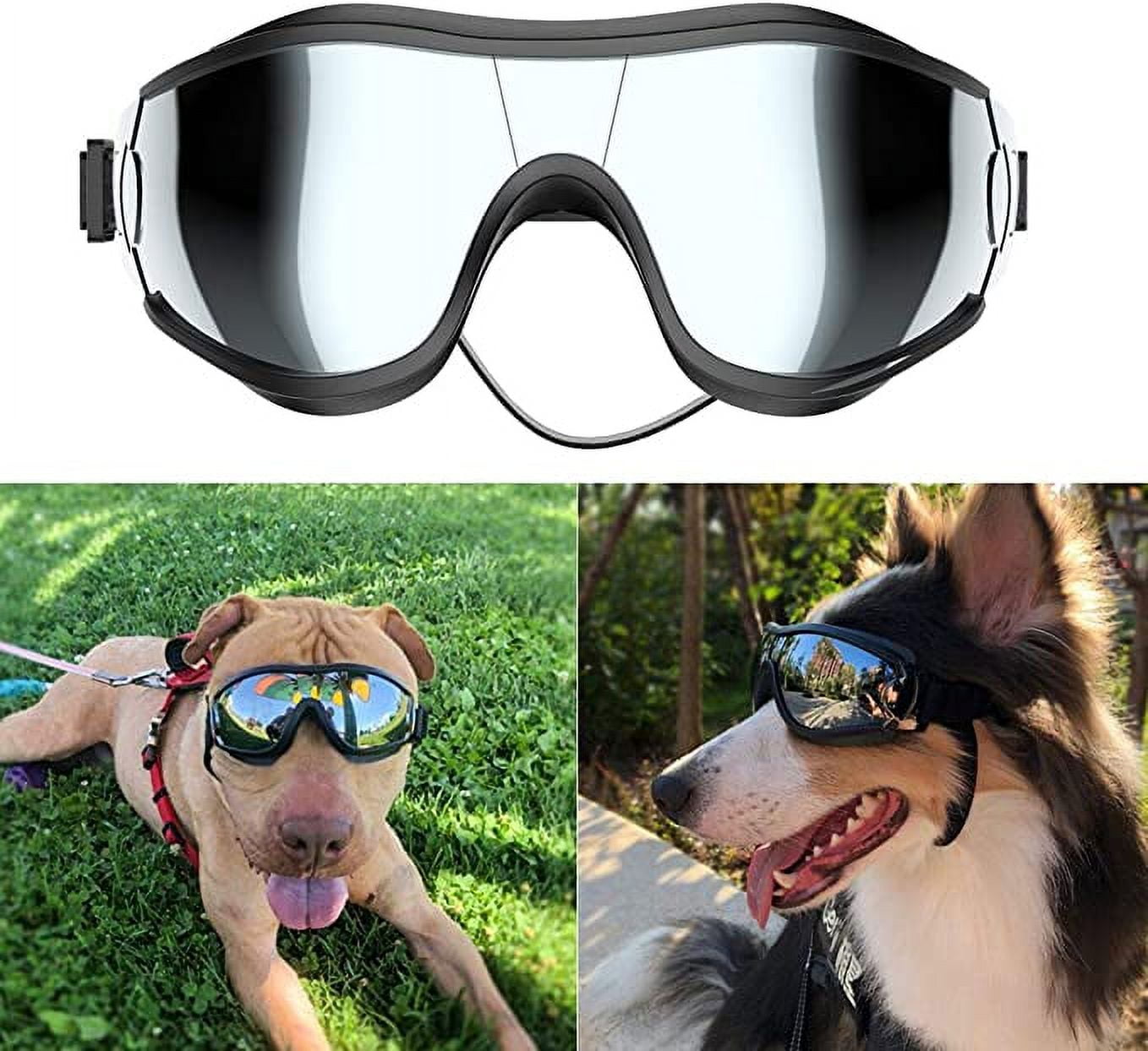 NVTED Dog Sunglasses Dog Goggles, UV Protection Wind Protection