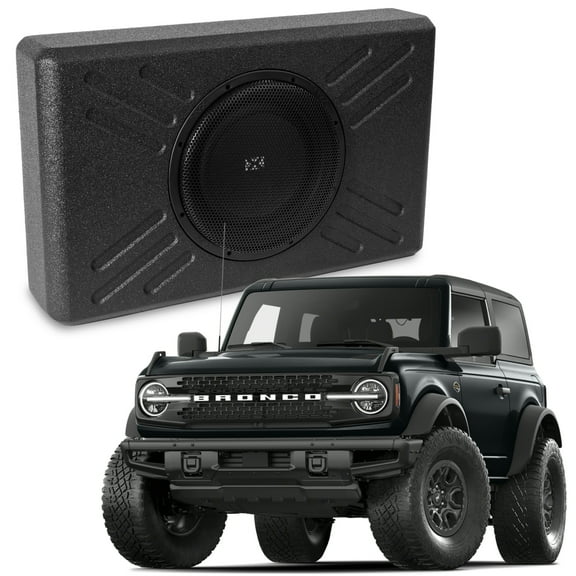 NVX BE-FRD-BRO-G6 Custom Fit 12" 400W Loaded Subwoofer Enclosure for 2021-up Ford Bronco Vehicles