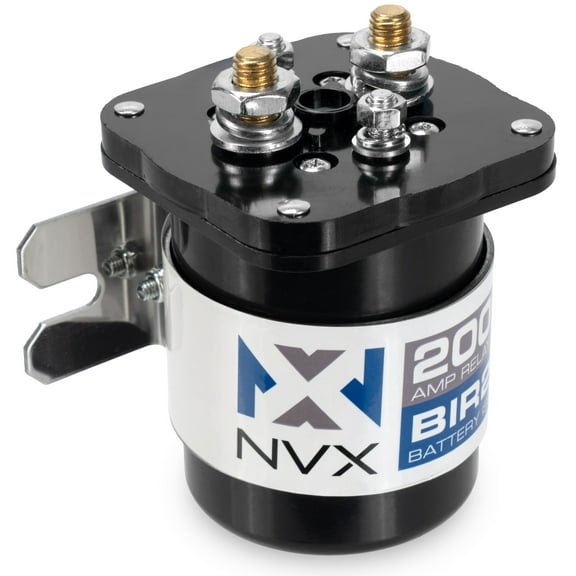 NVX BIR200 200 AMP Battery Relay Isolator and Relay for Cars, RVs, ATVs, UTVs, and Boats