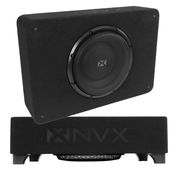 NVX BXSQ110 600W RMS 10" Sealed 2-Ohm Loaded Enclosure