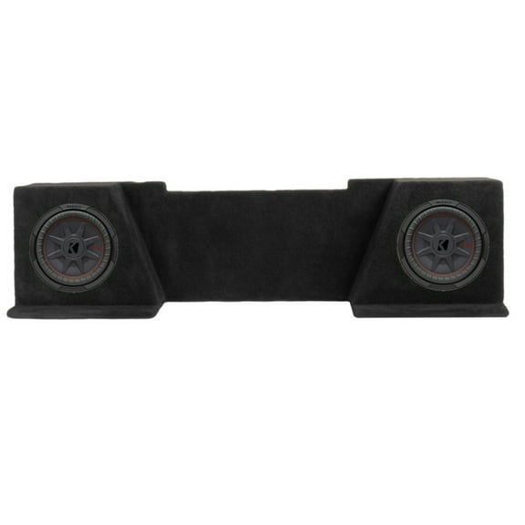 NVX Enclosure with Kicker Dual 10" Subwoofer and Enclosure + (2) CWRT104 Subwoofer for 2008-2013 Chevrolet Silverado and GMC Sierra Extended Cab Trucks