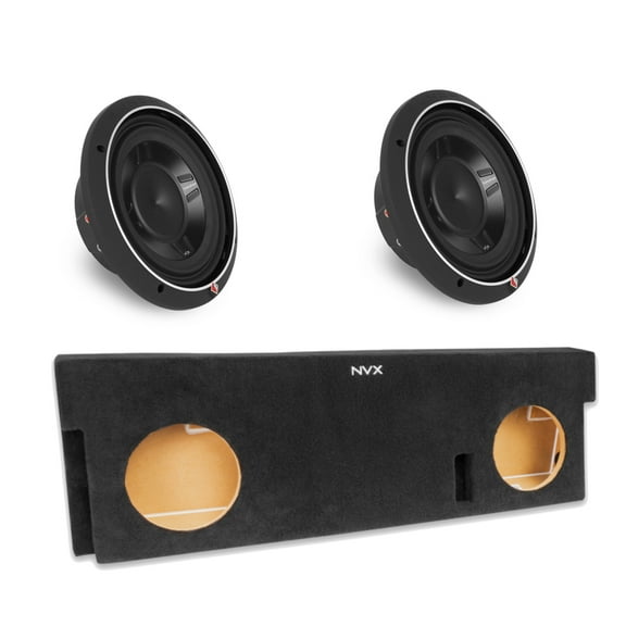 NVX Enclosure w/ Rockford Fosgate Dual 10" Subwoofer for 2014-2021 Toyota Tundra Crew Max Trucks