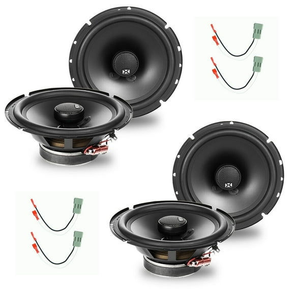 NVX Factory 6.5" Coaxial Car Speakers Replacement Package for 1995-2015 Honda Odyssey 540W Peak