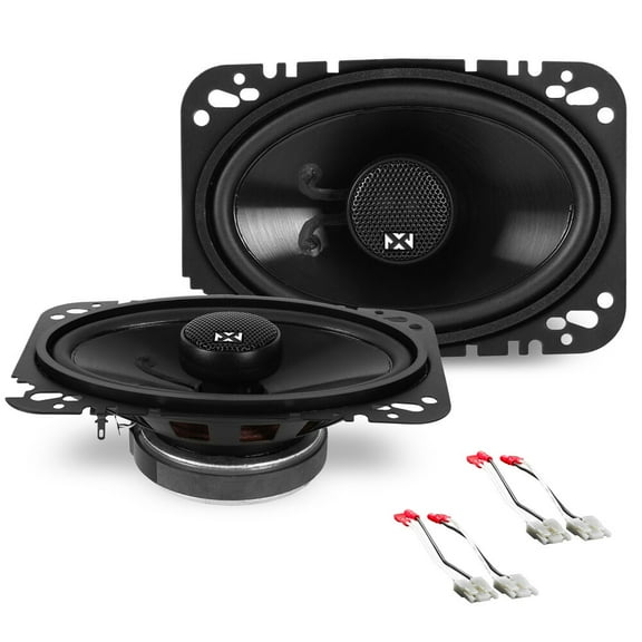 NVX Front Dash Factory Speaker Replacement Package for 1978-1983 Chevy Corvette 4x6" Coaxial Speaker