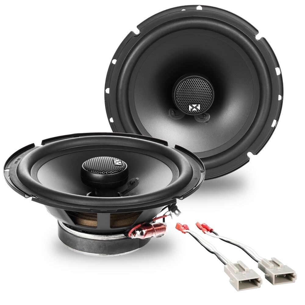 NVX Front Door 6.5" Coaxial Car Speaker Upgrade Pack for 1987-1996 Ford F-250 F-350 F-150 540W Peak