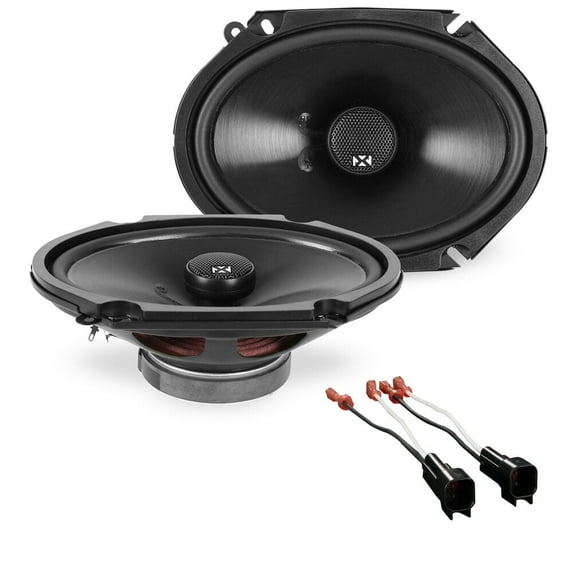 NVX Front Door 6" x 8" Coaxial Car Speaker Upgrade Pack for Select 1998-2011 Ford Ranger 540W Peak