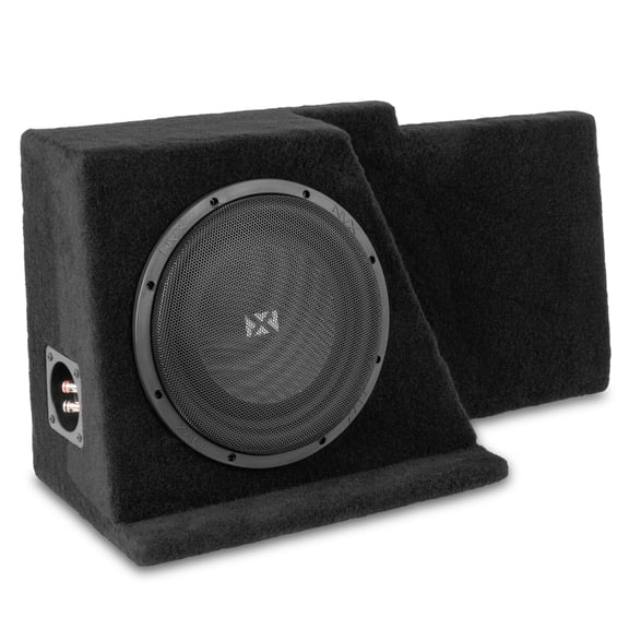 NVX LVE-GM-SLVECG2-S10S 10" Subwoofer Box for 2008-2013 Chevrolet Silverado and GMC Sierra Extended Cab Trucks