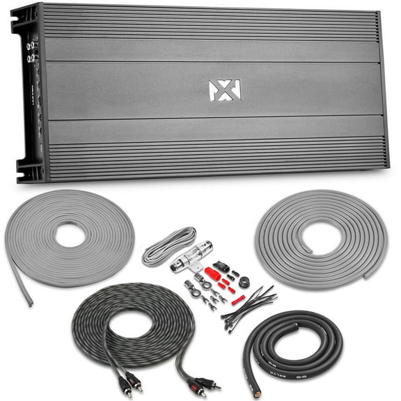 NVX NBA201 700W Total RMS N-Series Class-AB 2-Channel Amplifier + Free Belva 4 Gauge Amp Wiring Kit