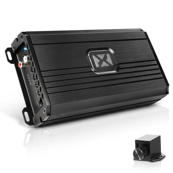NVX NDA8001 Monoblock Car Amplifier 800W RMS N-Series Class-D 1-Ohm Stable w/ Remote Bass Knob