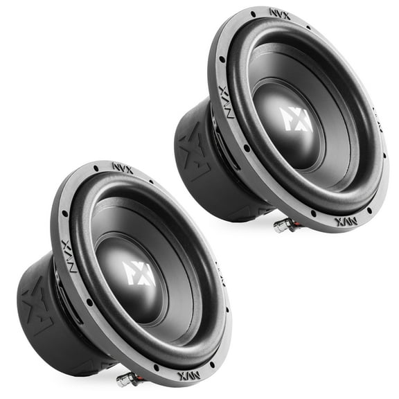 NVX NSW102v3 10" Dual 2-Ohm Car Subwoofers 1000W Peak (500W RMS) N-Series v3 2-Pack
