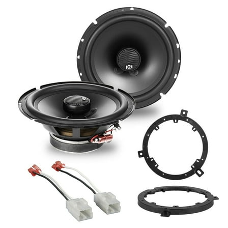 NVX Rear 6.5" Coaxial Car Speaker Replacement Package for 2007-2017 Jeep Wrangler 540W Peak