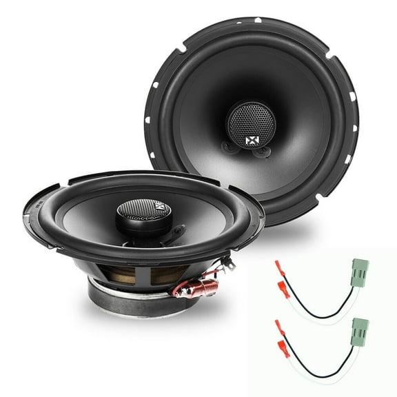 NVX Rear Side Panel 6.5" Coaxial Car Speaker Replacement Package for 1988-1991 Honda CRX 540W Peak