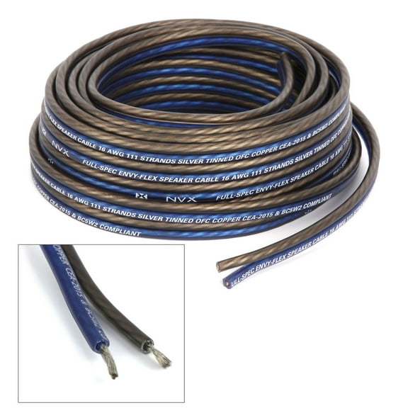 NVX True Spec 16 Gauge EnvyFlex Speaker Cable 25 ft Copper