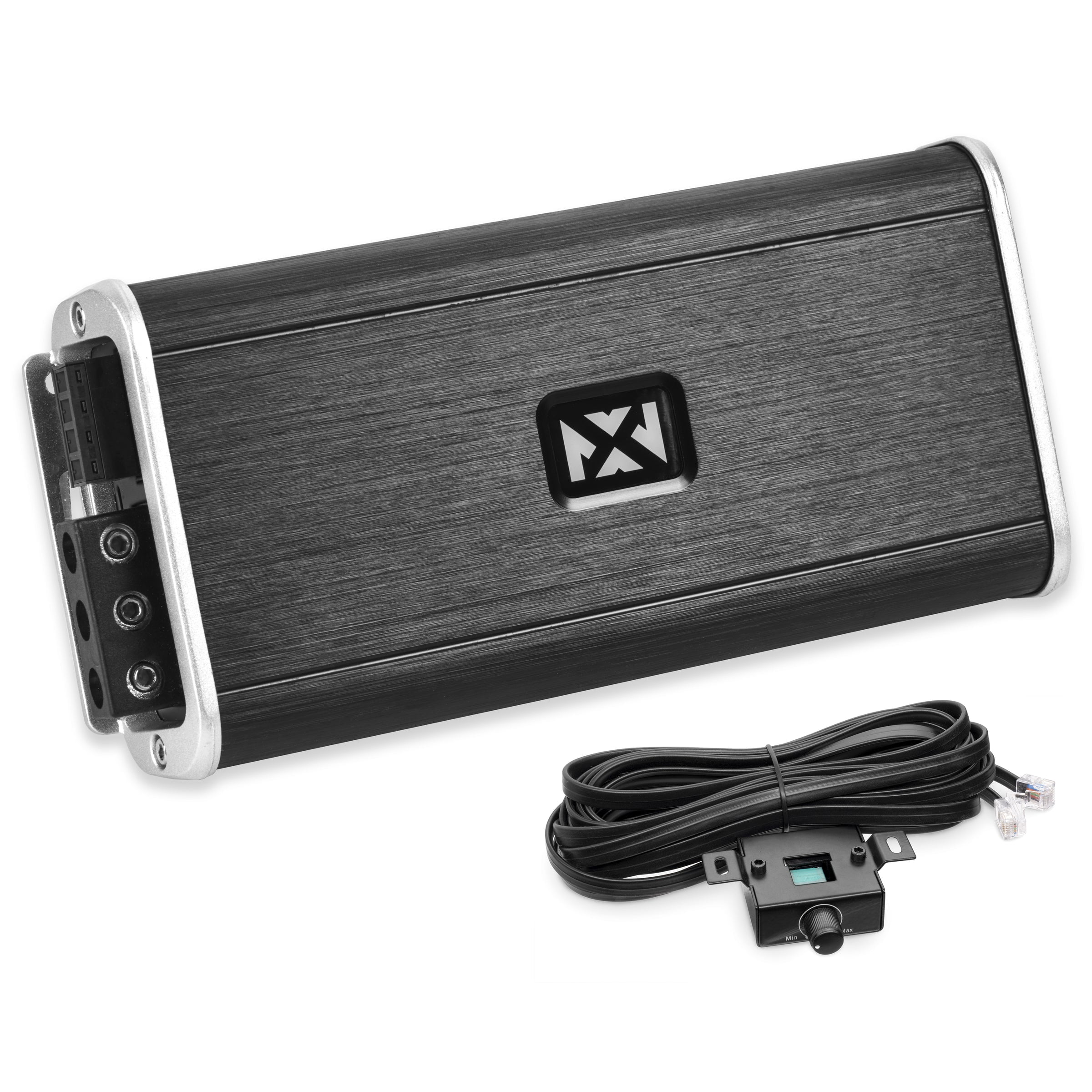 NVX VADM1 500W RMS Class D Monoblock Car/Marine/Powersports Amplifier with Bass Remote