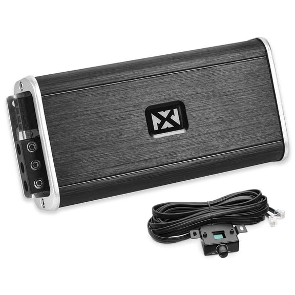NVX VADM1 500W RMS Class D Monoblock Car/Marine/Powersports Amplifier with Bass Remote