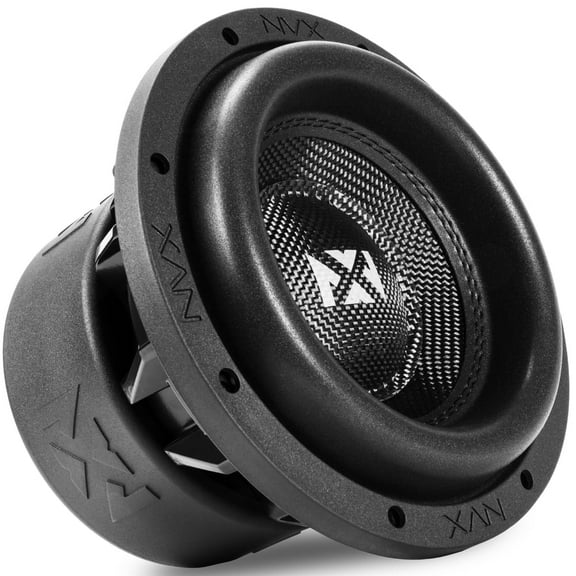 NVX VCW82v3 8” VC-Series v3 Dual 2-Ohm Car Subwoofer 1300 Watt Peak (650W RMS) 15 lbs Car Subwoofer
