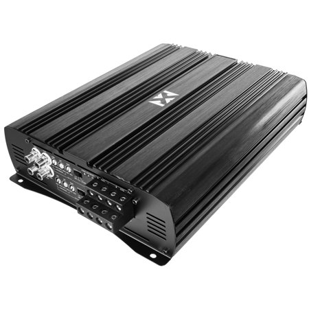 NVX XAD42 3200W 4-Channel Class D Vehicle Audio Amplifier with Wired Remote Bass Control