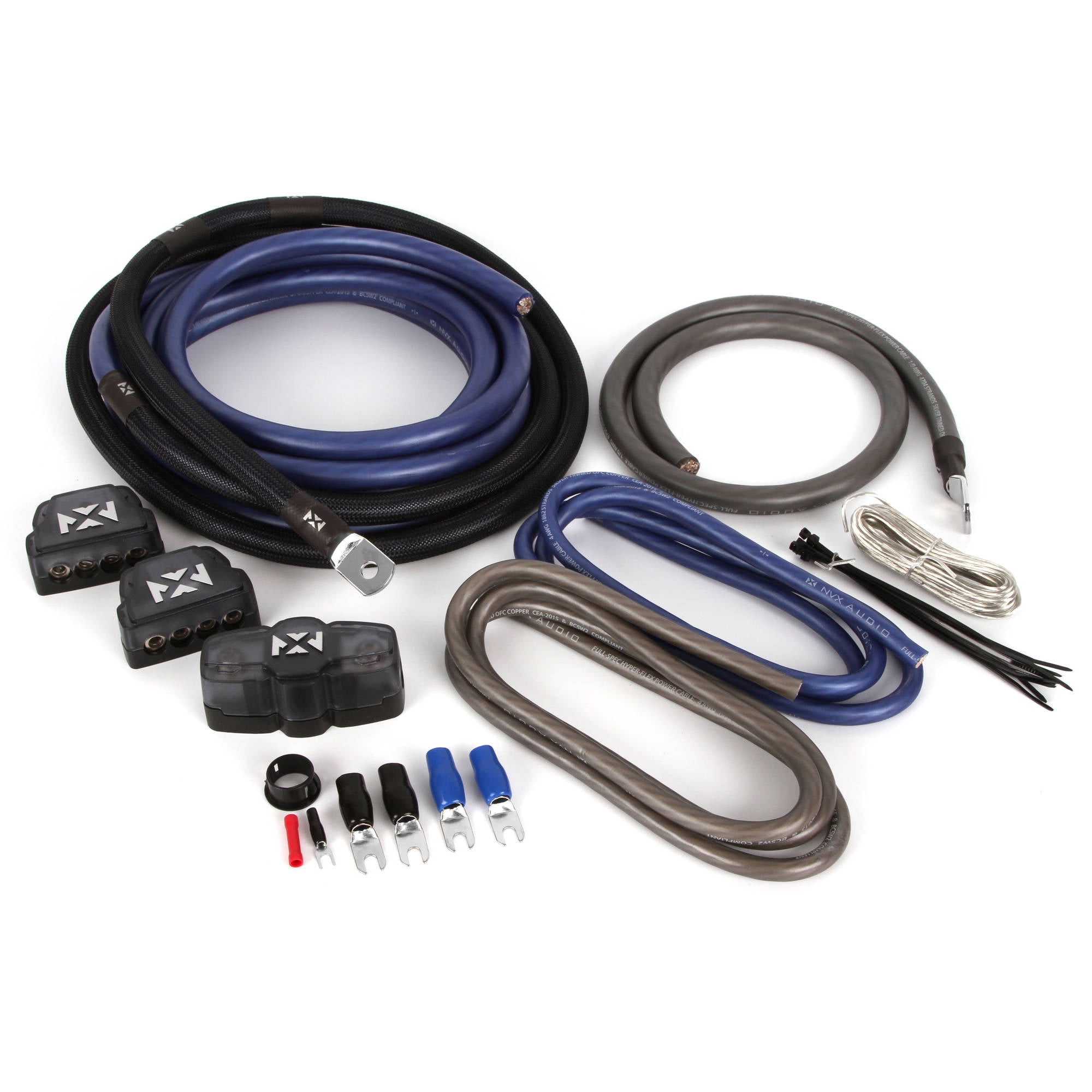 NVX XAPK1D Full Spec 1/0 Gauge 100 (OFC) Oxygen Free Copper Dual