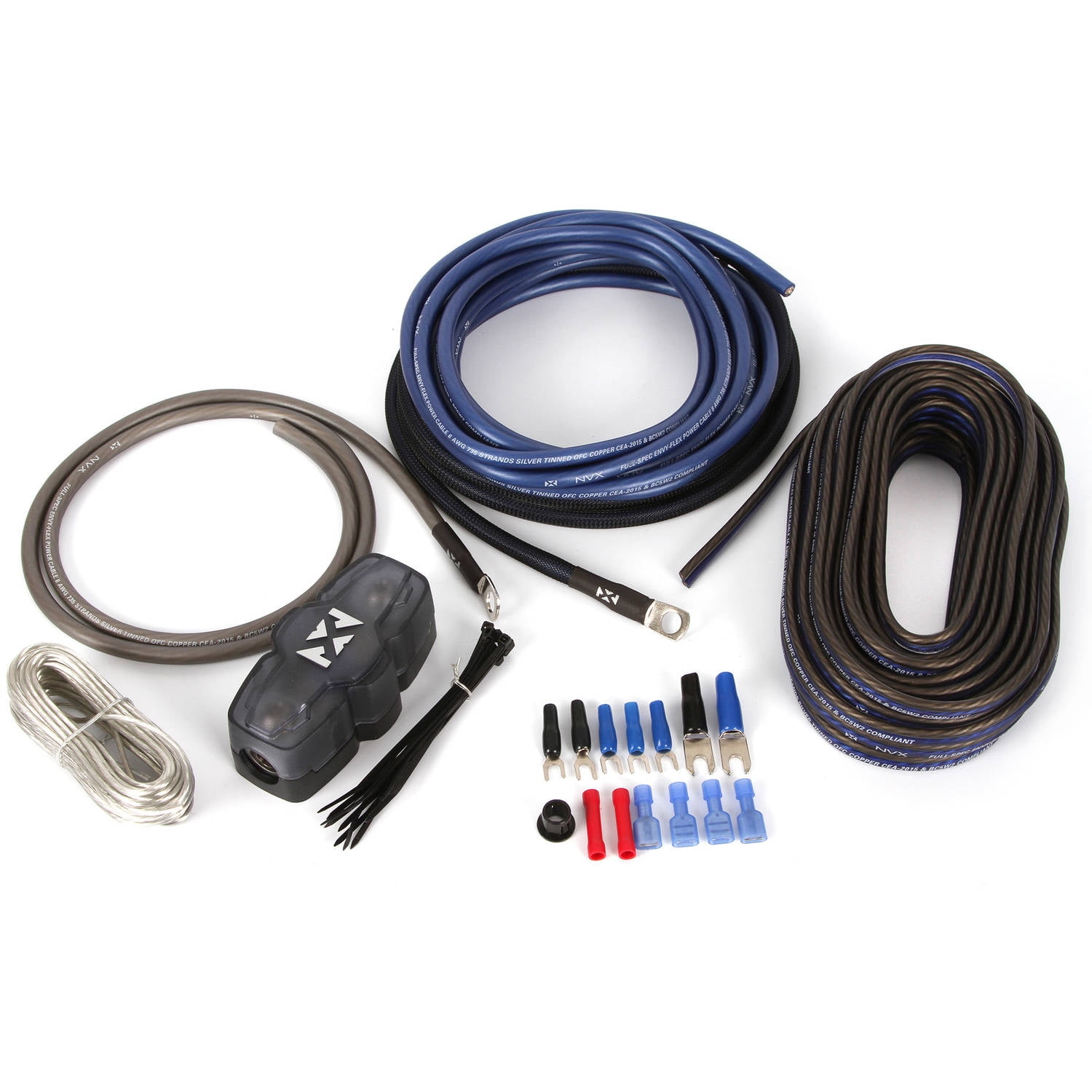 NVX XAPK8 Full Spec 8 Gauge 100 (OFC) Oxygen Free Copper Amplifier