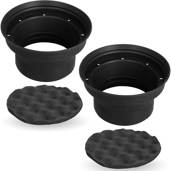 NVX XBAF65 - Silicon Rubber Speaker Baffle Ring Kit for 6.5" Speakers (Pair)