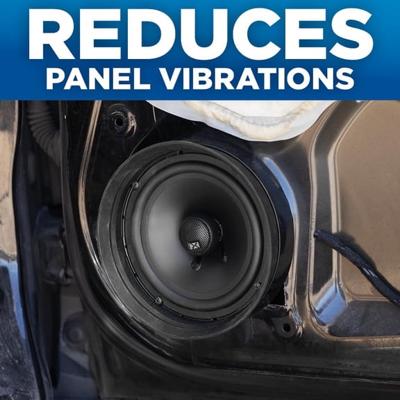 NVX XBAF69 2 Piece Universal 6x9 Silicone Rubber Speaker Baffles with Self Adhesive Foam Base Pad