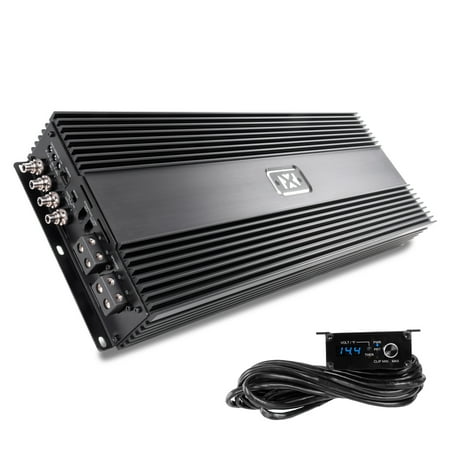 NVX XCA6K XC-Series Korean Competition Class-D Monoblock Amplifier w/ LED Remote Bass Knob 6000W RMS