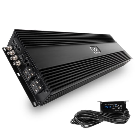 NVX XCA9K XC-Series Korean Competition Class-D Monoblock Amplifier w/ LED Remote Bass Knob 9000W RMS