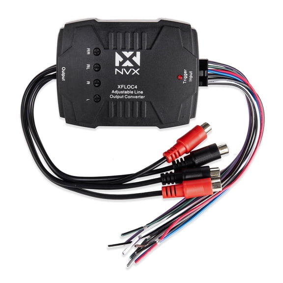 NVX XFLOC4 160W 4-Channel Line Output Converter with Digital Noise Filter + Line Driver