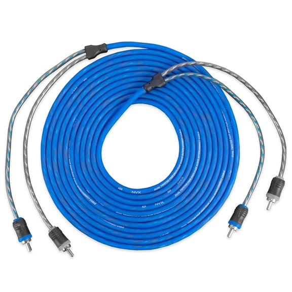 NVX XIV26 Car Audio RCA Audio Interconnect Cable 20 ft 2-Channel OFC Twisted Pair RCA Cable