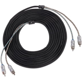 NVX XIX25 Car Audio RCA Audio Interconnect Cable 16 ft OFC 2-Channel Double Twisted Pair RCA Cable