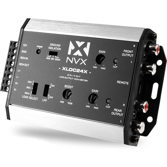 NVX XLOC24X 2 Input | 4 Output High Voltage Active Line Output Converter with Impedance Matching