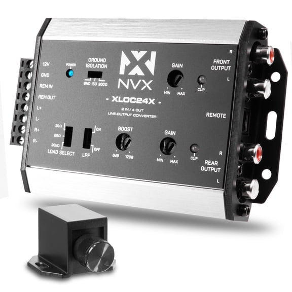 NVX XLOC44X 4 Input | 4 Output High Voltage Active Line Output Converter with Impedance Matching