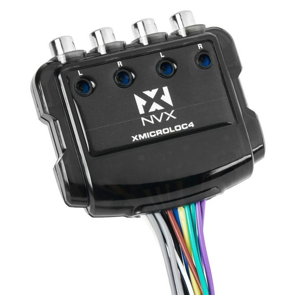 NVX XMICROLOC4 4-Channel 600W Micro Line Output Converter with Remote Turn-on Trigger