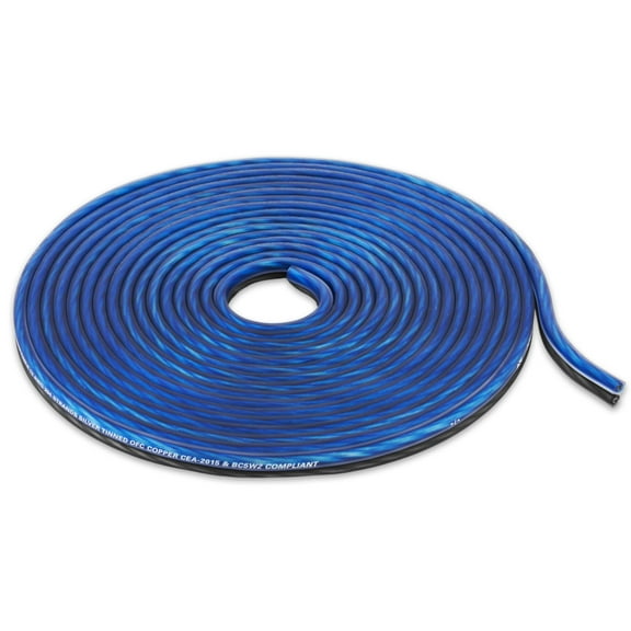 NVX XWS1275 Speaker Cable/Wire 75 ft. of True Spec 12 Gauge EnvyFlex 100% Oxygen-Free Copper Blue