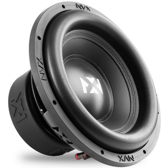 NVX YSW124 1600W Peak (800W RMS) Y-Series 12" Dual 4-Ohm Car Subwoofer 20 lbs Car Subwoofer