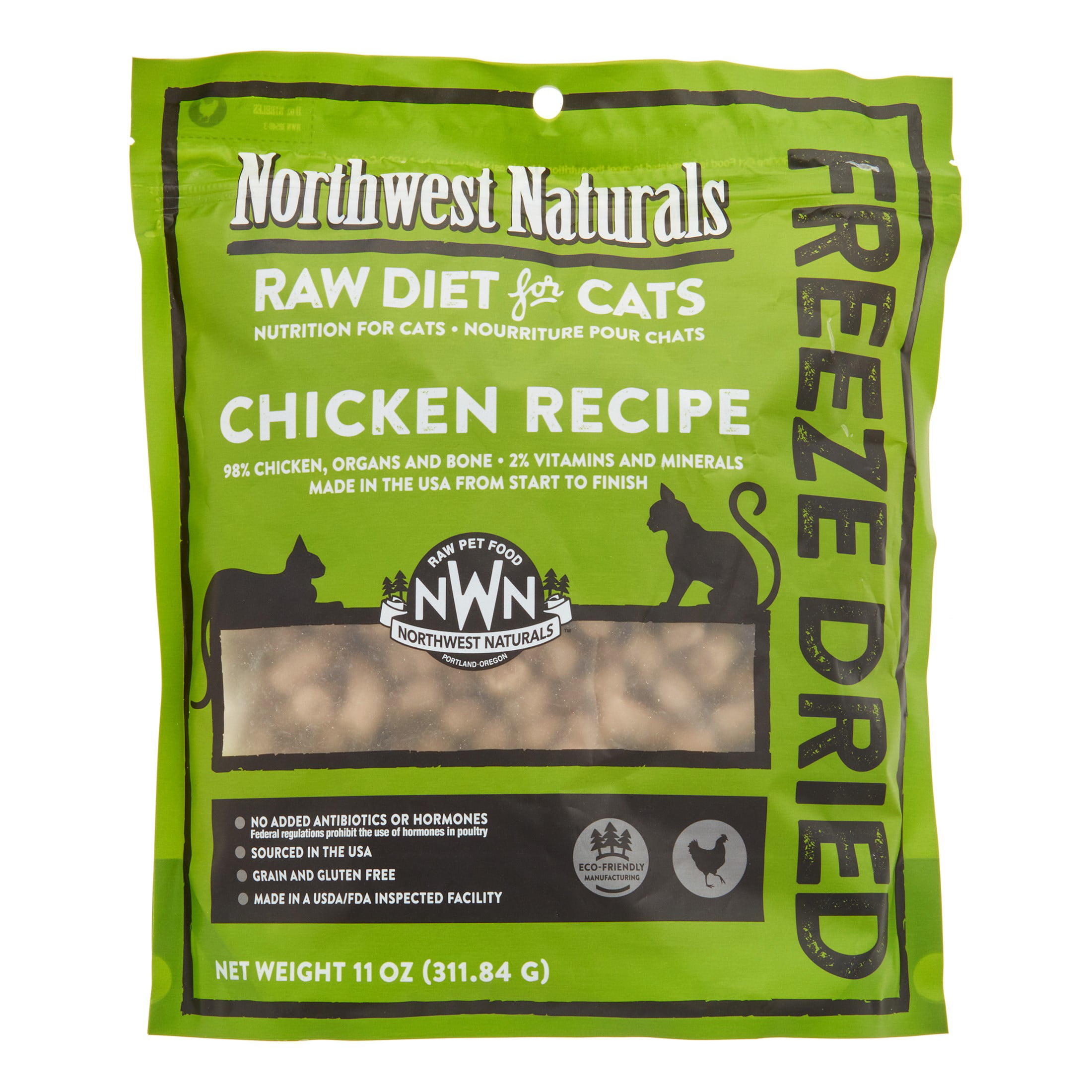 NW Naturals Chicken Freeze Dried Cat Food, 11 Oz - Walmart.com