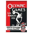 thumbnail image 1 of NW Railway Union Pacific Olympics 1932 - Vintage Travel Poster (11x17Inches(BlackWood-Framed)), 1 of 6