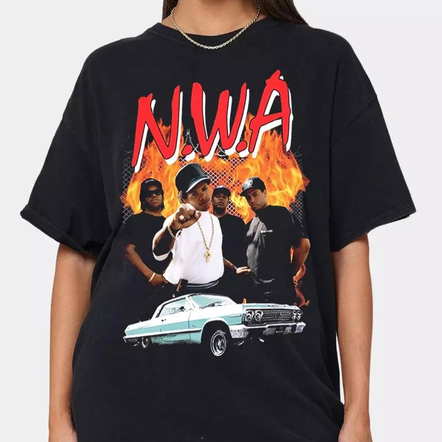 HIP HOP T-Shirt Für Männer - NWAA Print & Coole Styles