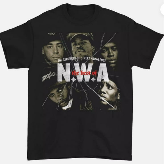 NWA Rappers HOT NEW T-shirt Black t shirt, ,, Unisex trending cotton